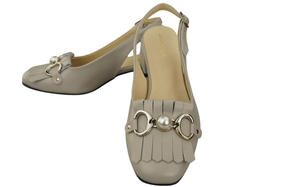 Damenschuhe Helle Esche Sandalen mit Fransen verziert Naturleder 208 ElitaBut