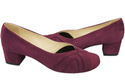 Damenschuhe Pumps, natürliches Wildleder, Burgund 786 von ElitaBut