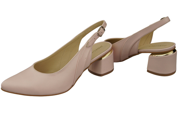 Damenschuhe Sandalen Rosa Puder Naturleder 196 ElitaBut