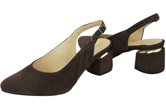 Damensandalen aus natürlichem Wildleder, Schokolade, Eleganz und Komfort 196 von ElitaBut