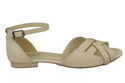 Schuhe Damen Sandalen Beige Naturleder 128 ElitaBut
