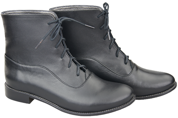 Damenstiefel Frühling/Herbst, Naturleder, Schwarz, 155 L, ElitaBut