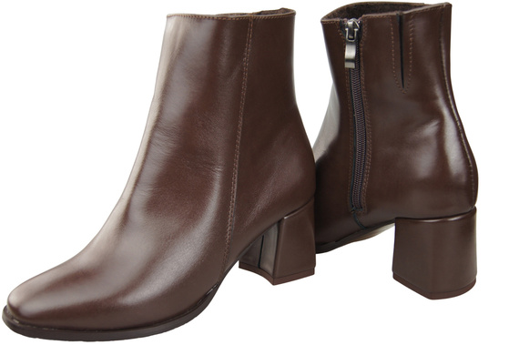 Damenstiefel Schokolade für Winter Naturleder 214 Z ElitaBut