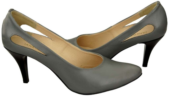Damenschuhe Pumps Grau Naturleder 166 ElitaBut