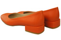 Bequeme Frauen Schuhe Orange Flats Natural Leder 204 ElitaBut
