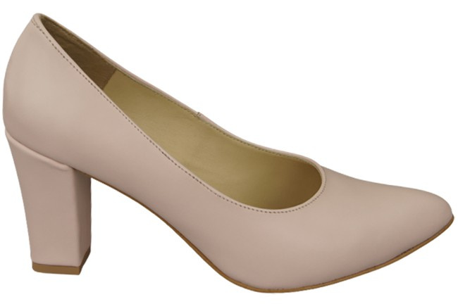 Damenschuhe Pumps Rosa Puder Naturleder 170 ElitaBut