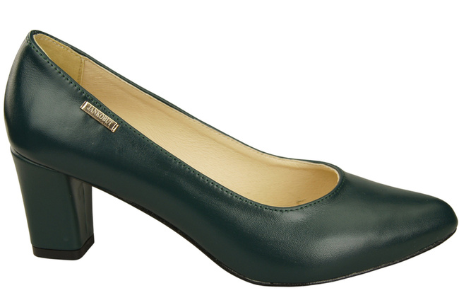 Klassische Glatt Damen Malachit Naturleder Schuhe 213 ElitaBut