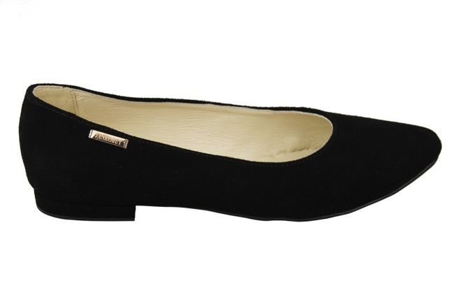 Damenschuhe Ballerinas Schwarz, Naturleder, Wildleder 131 ElitaBut