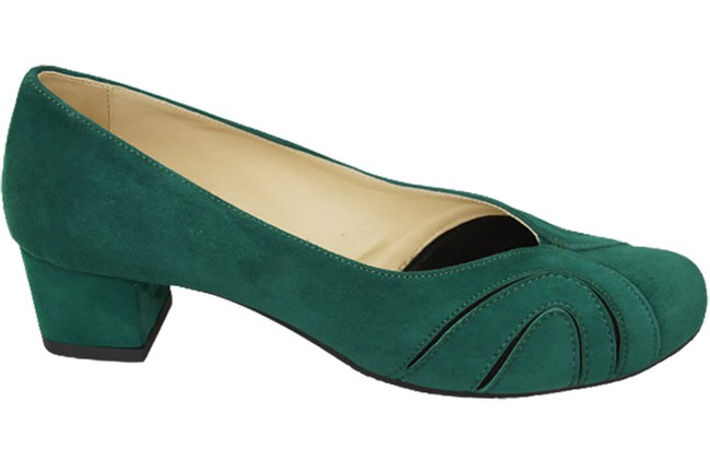Damenschuhe Pumps aus natürlichem Wildleder Malachite 786 von ElitaBut