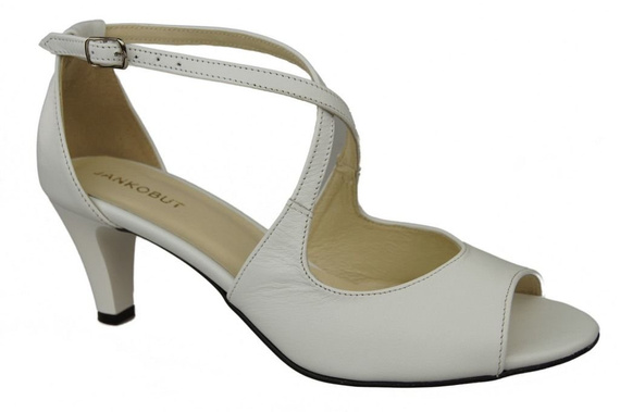 Damenschuhe Sandalen Weiß Naturleder 115 ElitaBut