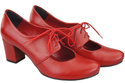Schuhe Damenschuhe, Naturleder, Rot 161 ElitaBut