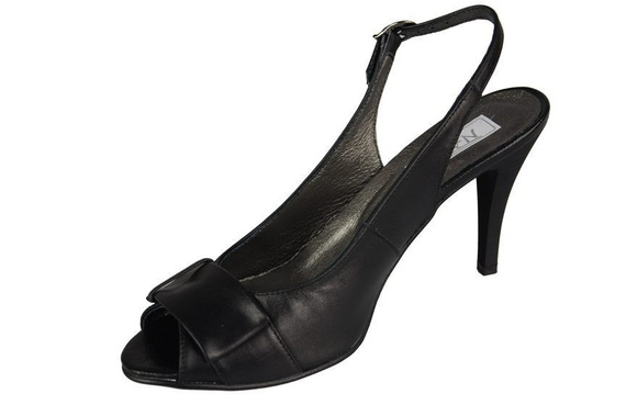 Damenschuhe Sandalen, Naturleder, Schwarz 780 ElitaBut