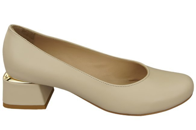 Damenschuhe Pumps Naturleder 159 Beige ElitaBut