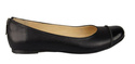 Damen-Ballerinas, Naturleder, Schwarz 759 ElitaBut