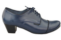 Schuhe Damenschuhe, Schnürschuhe, Naturleder, Marineblau 956 ElitaBut