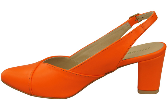Damen Footwear Orange Stiletto Sandalen Natural Leder 217 ElitaBut