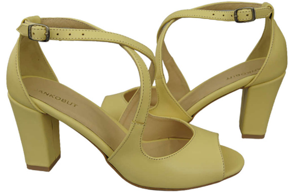 Damenschuhe Bananensandalen, Naturleder 186 ElitaBut