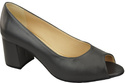 Damenschuhe PEEP TOE Graphite Pumps Naturleder mit beschichtetem Absatz 192 ElitaBut