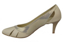 Damenschuhe Pumps Beige-Gold Naturleder 995 ElitaBut