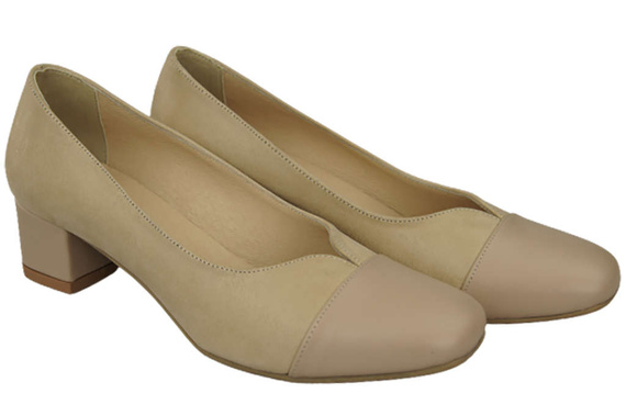 Damenschuhe Pumps Naturleder 164 Cappuccino Lico ElitaBut