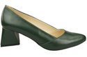 Damen Pumps Smaragdgrün Echtleder Spitz Zehen Absatz ElitaBut 221