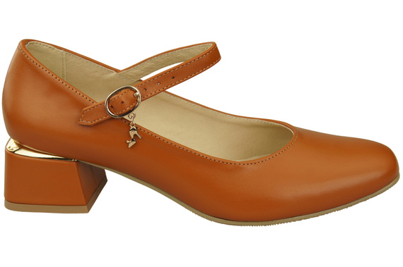 Damenschuhe Rotes Riemchenpumps Naturleder 202 ElitaBut