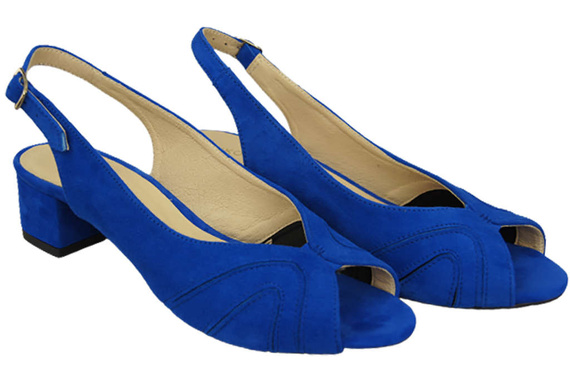 Damenschuhe Sandalen, natürliches Wildleder, Azure 991 ElitaBut