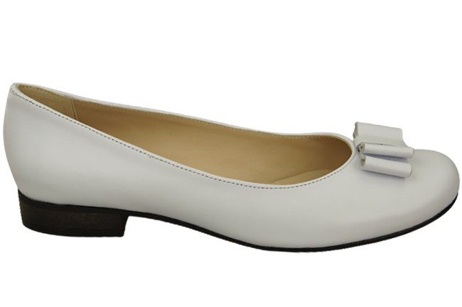 Damen Ballerinas, Naturleder, Weiß 702 ElitaBut