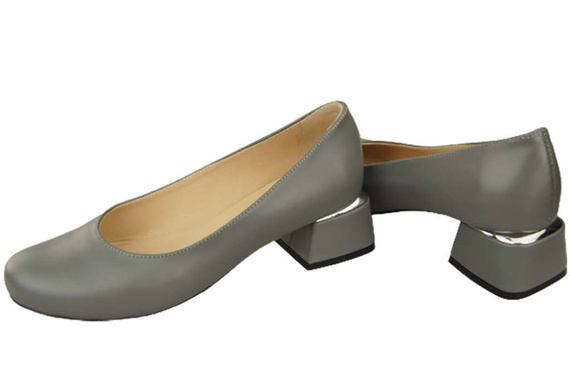 Damenschuhe Pumps Naturleder 159 Grau ElitaBut