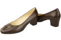 Damenschuhe Pumps Naturleder 187 Schokolade ElitaBut