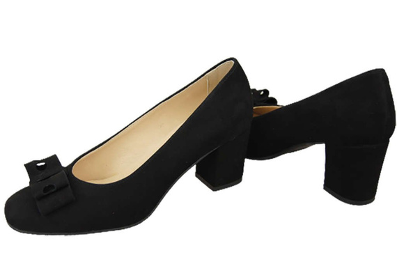 Damenschuhe Pumps Schwarz Natürliches Wildleder 163 ElitaBut