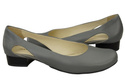 Damen-Ballerinas Grau, Naturleder 103 ElitaBut