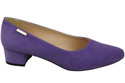 Bequeme Damen-Schuhe Violett aus echtem Veloursleder 220 Z ElitaBut