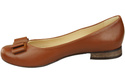 Damen Ballerinas, Naturleder, Braun 702 ElitaBut