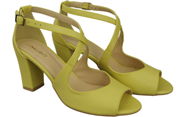 Damenschuhe Zitronensandalen, Naturleder 186 ElitaBut