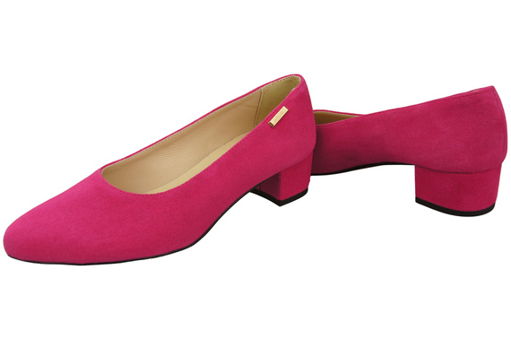 Bequeme Damen-Schuhe Purpurfarbig aus echtem Veloursleder 220 Z ElitaBut