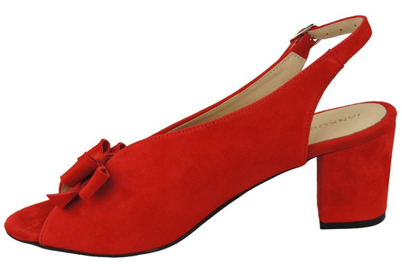 Damenschuhe Sandalen Rotes Naturleder Wildleder 148 ElitaBut