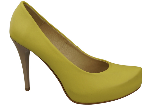 Damen Footwear Zitrone Stiletto Pumps Naturleder 205 ElitaBut