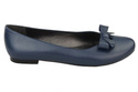 Damen-Ballerinas Marineblau, Naturleder 998 ElitaBut