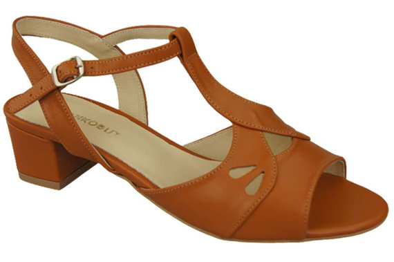 Damenschuhe Sandalen Rot Naturleder 169 ElitaBut