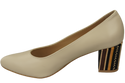 Damenschuhe Beige Pumps Naturleder mit Zierabsatz 158 ElitaBut