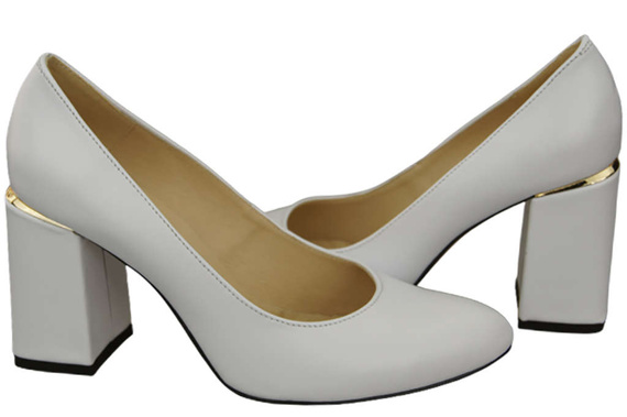 Damenschuhe Pumps Weiß Naturleder 179 ElitaBut