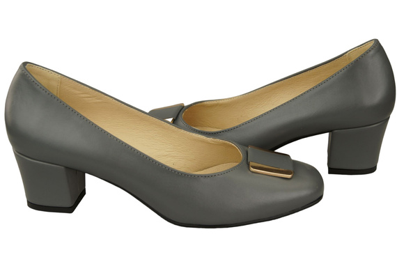 Damenschuhe Pumps Naturleder 187 Grau ElitaBut