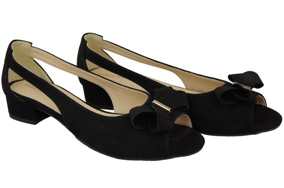 Schuhe Damensandalen Schwarzes natürliches Wildleder 994 Kombination aus Stil und Komfort ElitaBut