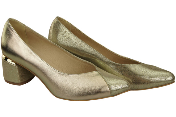 Einzigartige Damenschuhe aus Naturleder Fühlen Sie Luxus an Ihren Füßen Gold 191 ElitaBut