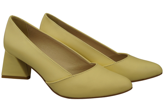 Damen Pumps Banane Echtleder Spitz Zehen Absatz ElitaBut 221