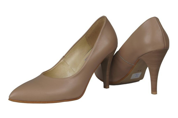 Damenschuhe Pumps Naturleder Cappuccino 816 ElitaBut