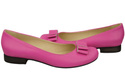 Damen Ballerinas Naturleder Fuchsia 702 ElitaBut