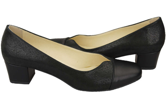 Damenschuhe Pumps Naturleder 164 Schwarz ElitaBut