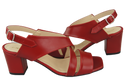 Damenschuhe Sandalen Rot Naturleder 149 ElitaBut